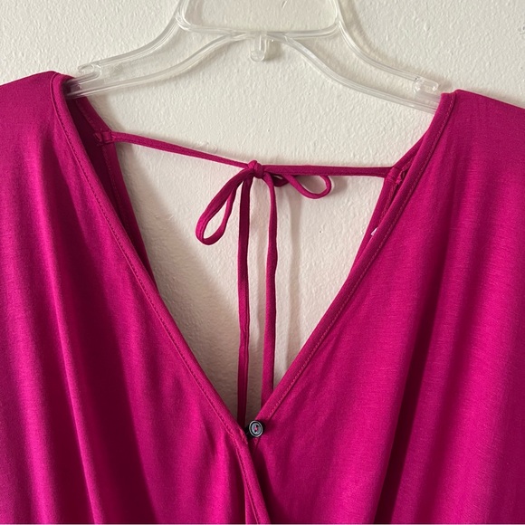 NWT White Birch Ruffled Crossover Body Suit - Picture 3 of 8